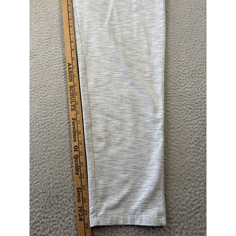 Lululemon On The Fly Luxtreme Pants Womens 8 Battleship Gray Stripes‎ Straight - Picture 3 of 10